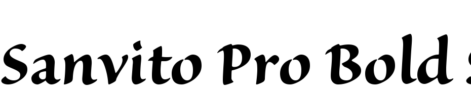 Sanvito Pro Bold Subhead Yazı tipi ücretsiz indir
